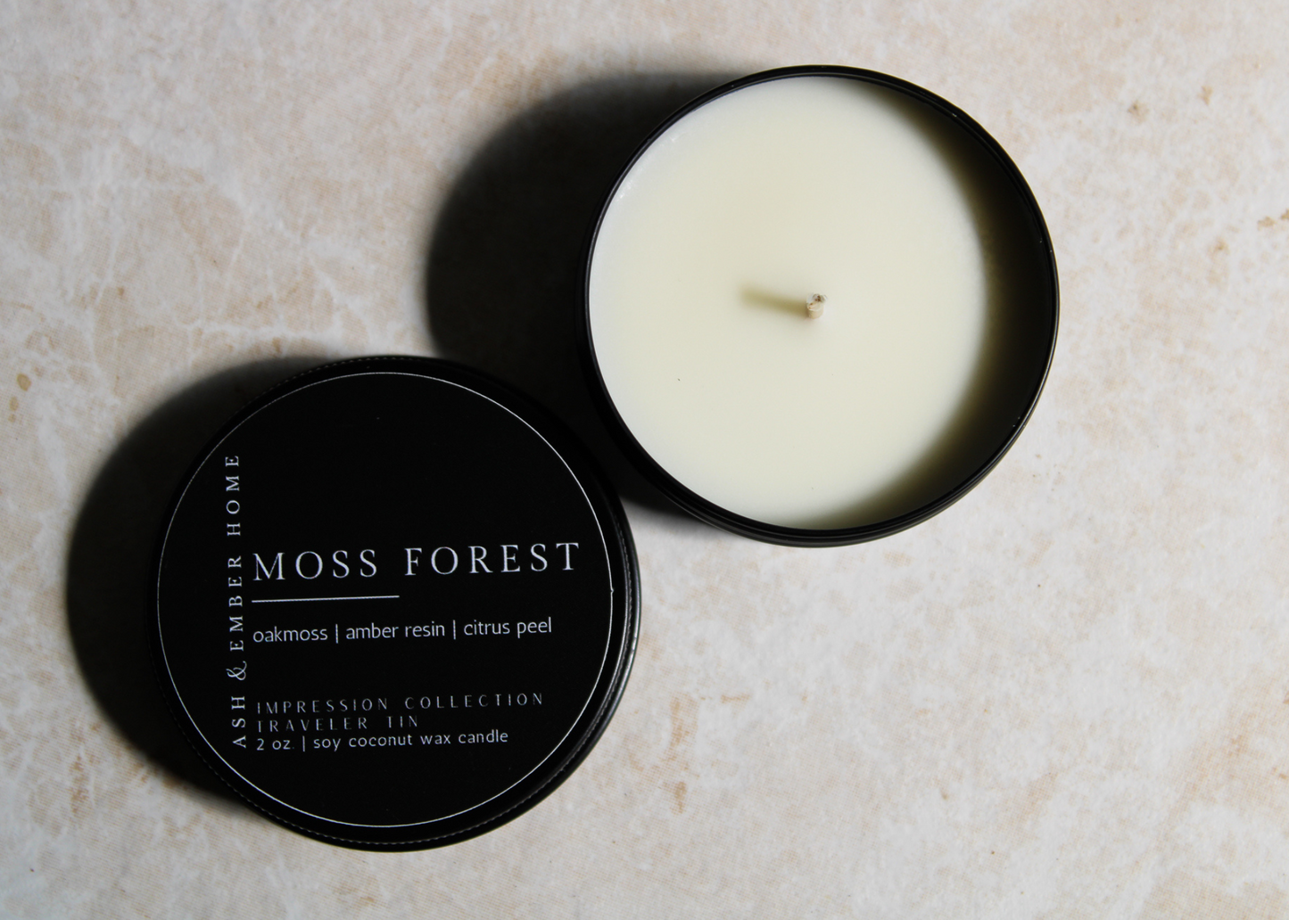 MOSS FOREST - 2 OZ. TRAVELER TIN SOY CANDLE