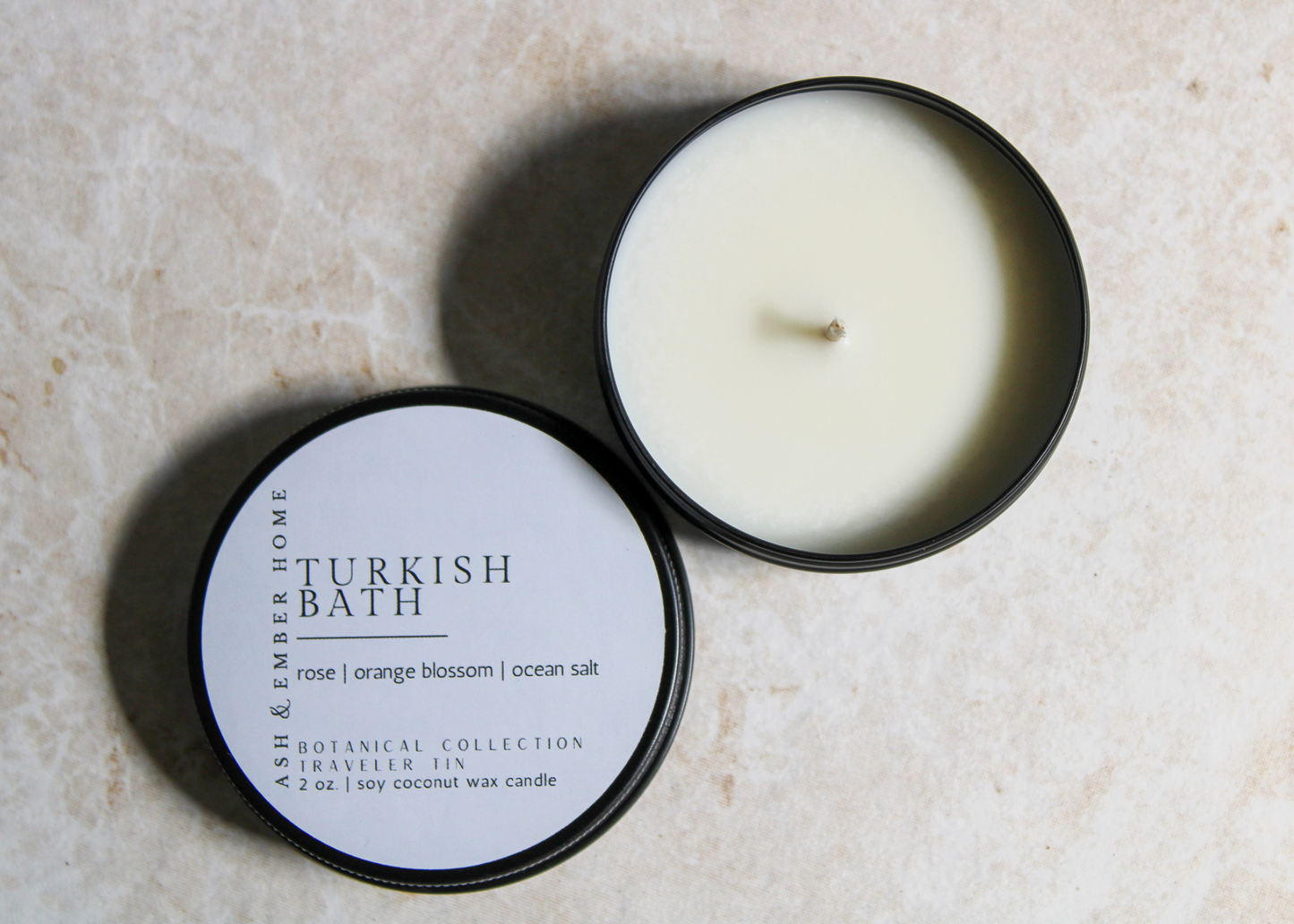 TURKISH BATH - 2 OZ. TRAVELER TIN SOY CANDLE